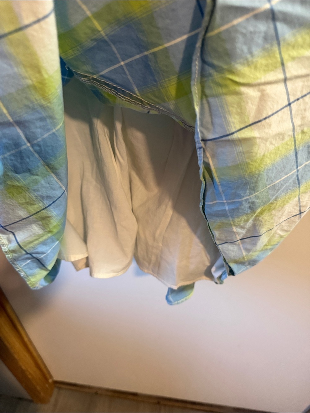 Tommy Hilfiger Blue and Green Plaid Midi Dress - Picture 4 of 6